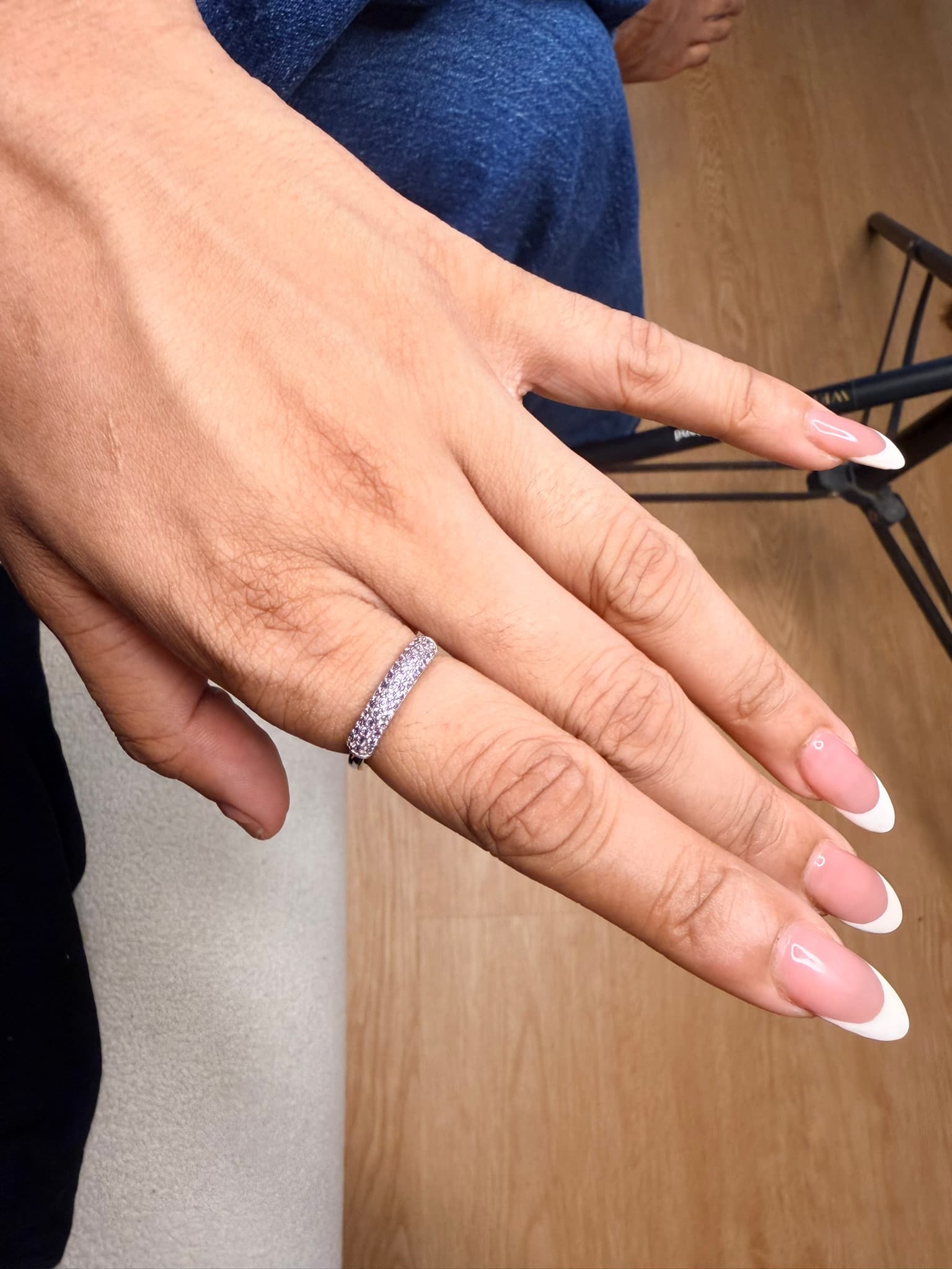 PavÃ© Silver Band Ring