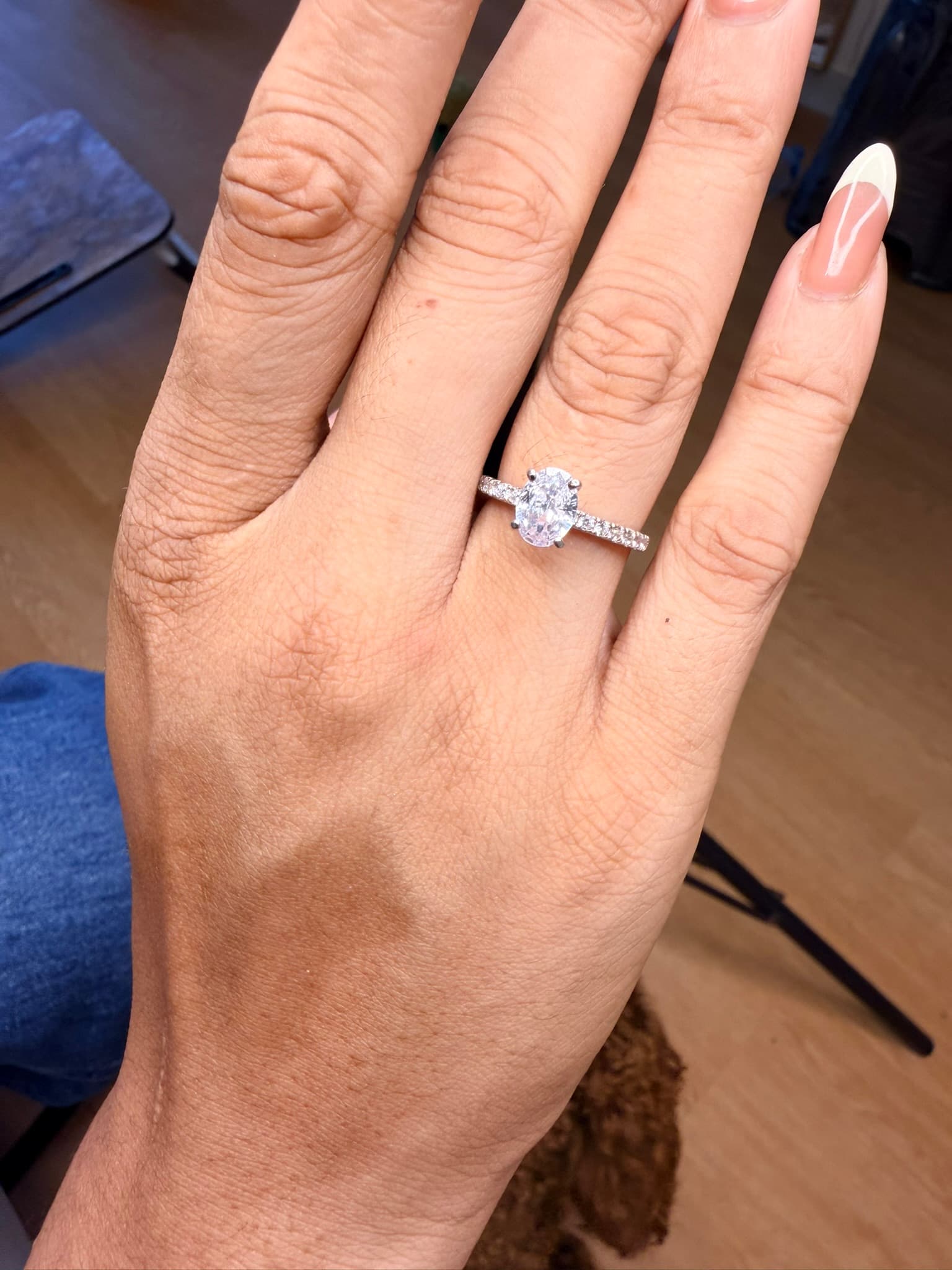 Elegant Solitaire Silver Ring